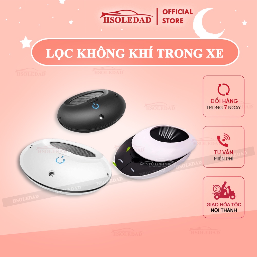 Máy lọc không khí ô tô chạy năng lượng mặt trời Syndra