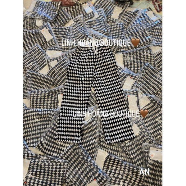 Quần suông chữ cạp nhăn hàng QCL1