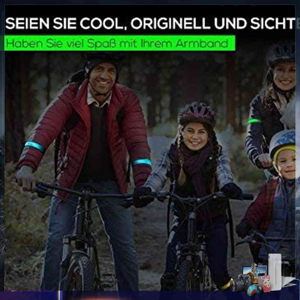 Vòng Đeo Tay Chạy Bộ Phát Sáng Đèn LED Cổng Sạc USB