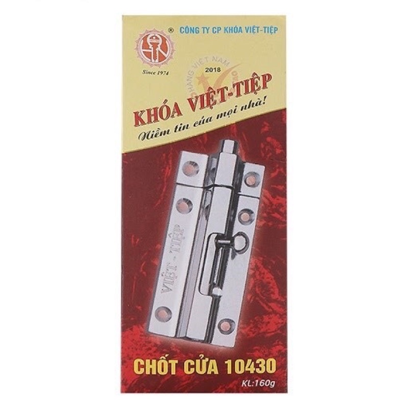 Bộ chốt cửa VIỆT TIỆP 10430 dành cho cửa đẩy