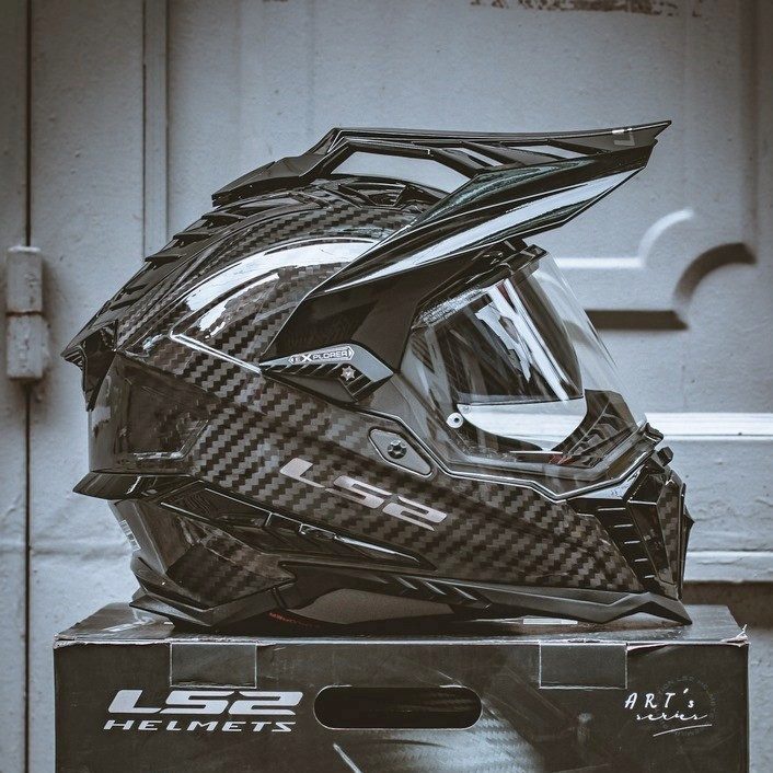 Fullface LS2 MX701 EXPLORER C (Sợi Carbon) Dual Sport - (Tặng Khăn Trùm SWAT)
