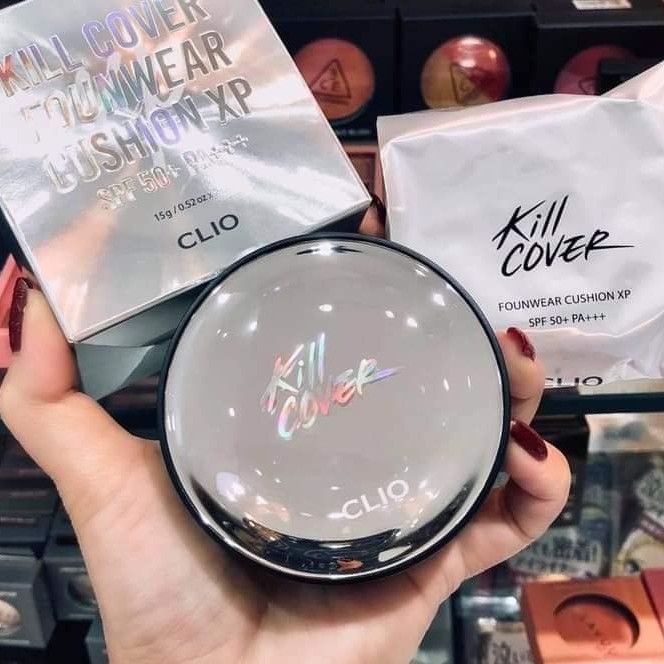 Phấn nước Clio Cushion Clio Kill Cover Founwear XP bản limited ( 1 hộp sẵn lõi + 1 lõi refill)