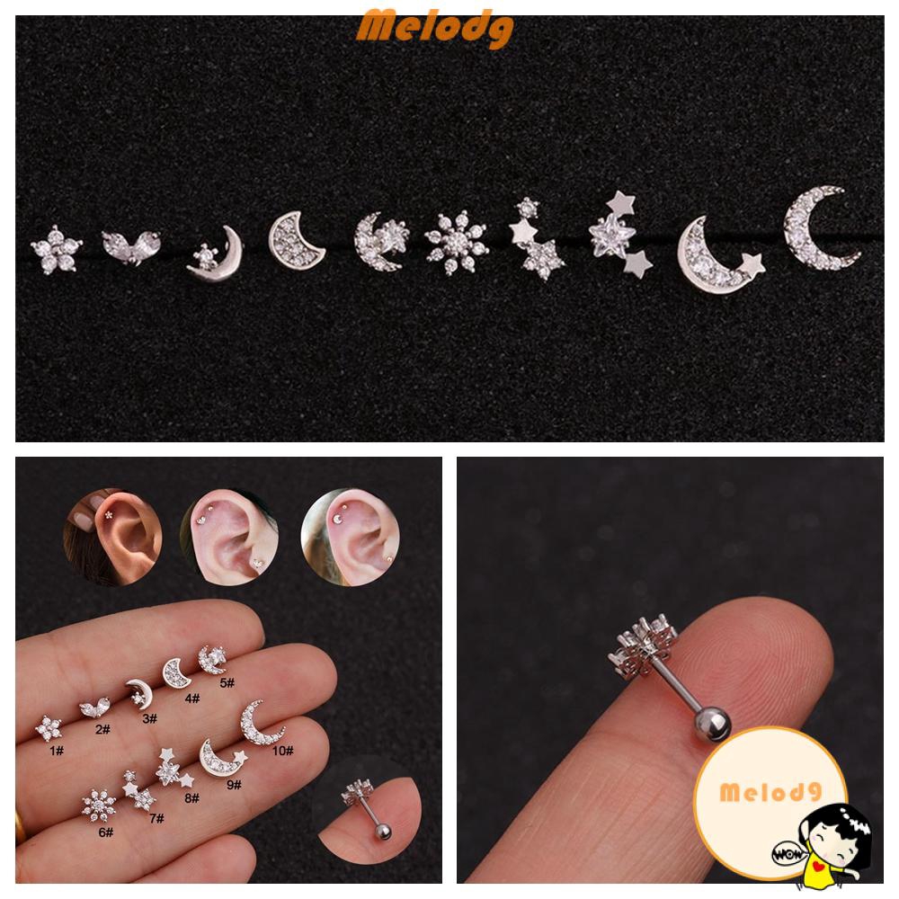 Khuyên Xỏ Cơ Thể Bằng Thép Phẫu Thuật Nhiều Kiểu Dáng