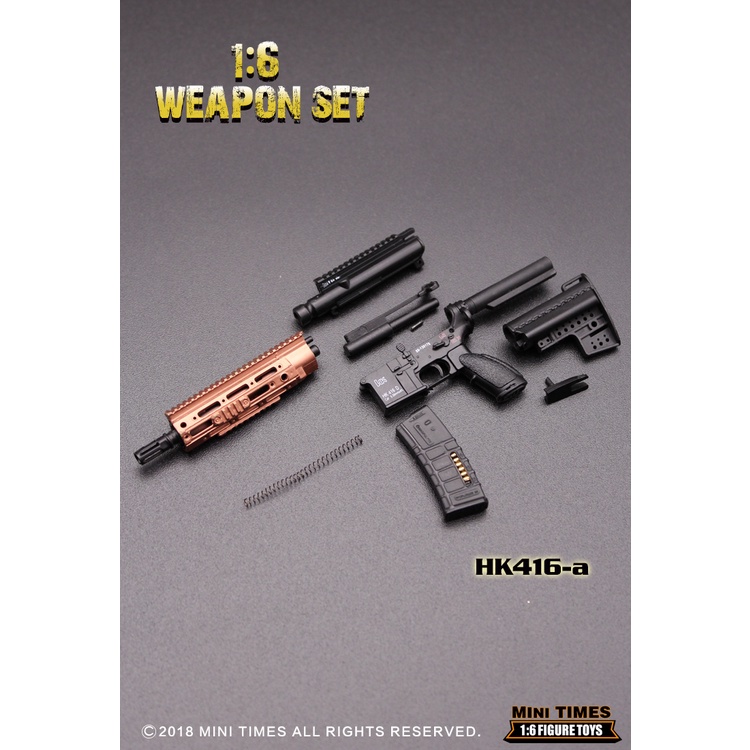 Mô hình Weapon Set HK416 tỉ lệ 1/6  - Hãng Mini Time Toys