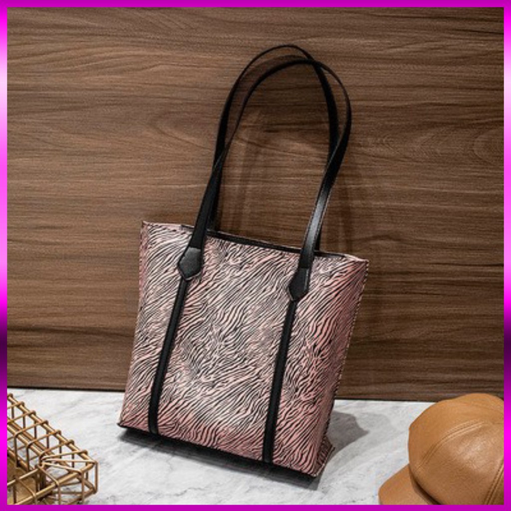 Túi kẹp nách vân ngựa vằn phong cách Retro KN07 túi đeo vai Chip Xinh Shop