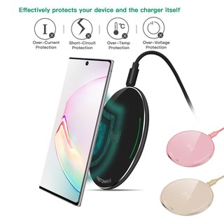 Củ sạc nhanh siêu mỏng Qi không dây dành cho Samsung Galaxy Note 10/ 10+