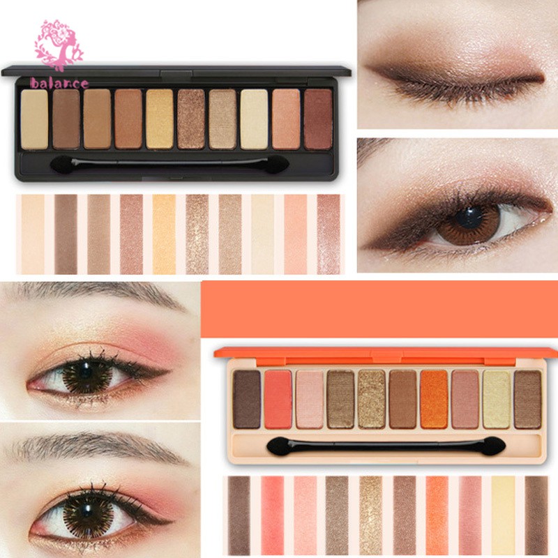 (Hàng Mới Về) Bảng Phấn Mắt Novo 10 Màu Tông Lì Và Kim Tuyến Trang Điểm Đa Năng | BigBuy360 - bigbuy360.vn