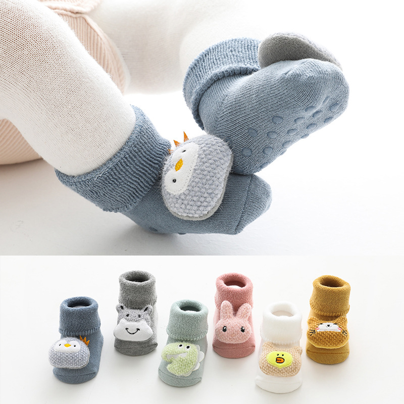 Vớ Cotton Giữ Ấm Chống Trượt Cho Bé