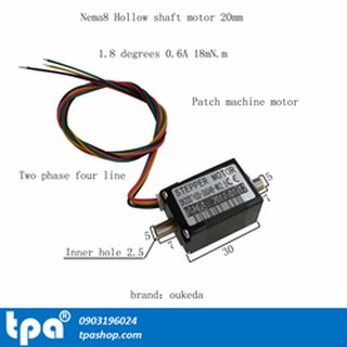 Động cơ bước rỗng trục Nema8