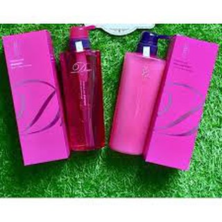Bộ dầu gội xả Milbon Due W Japan - 500ml, cho tóc thường và tóc khô