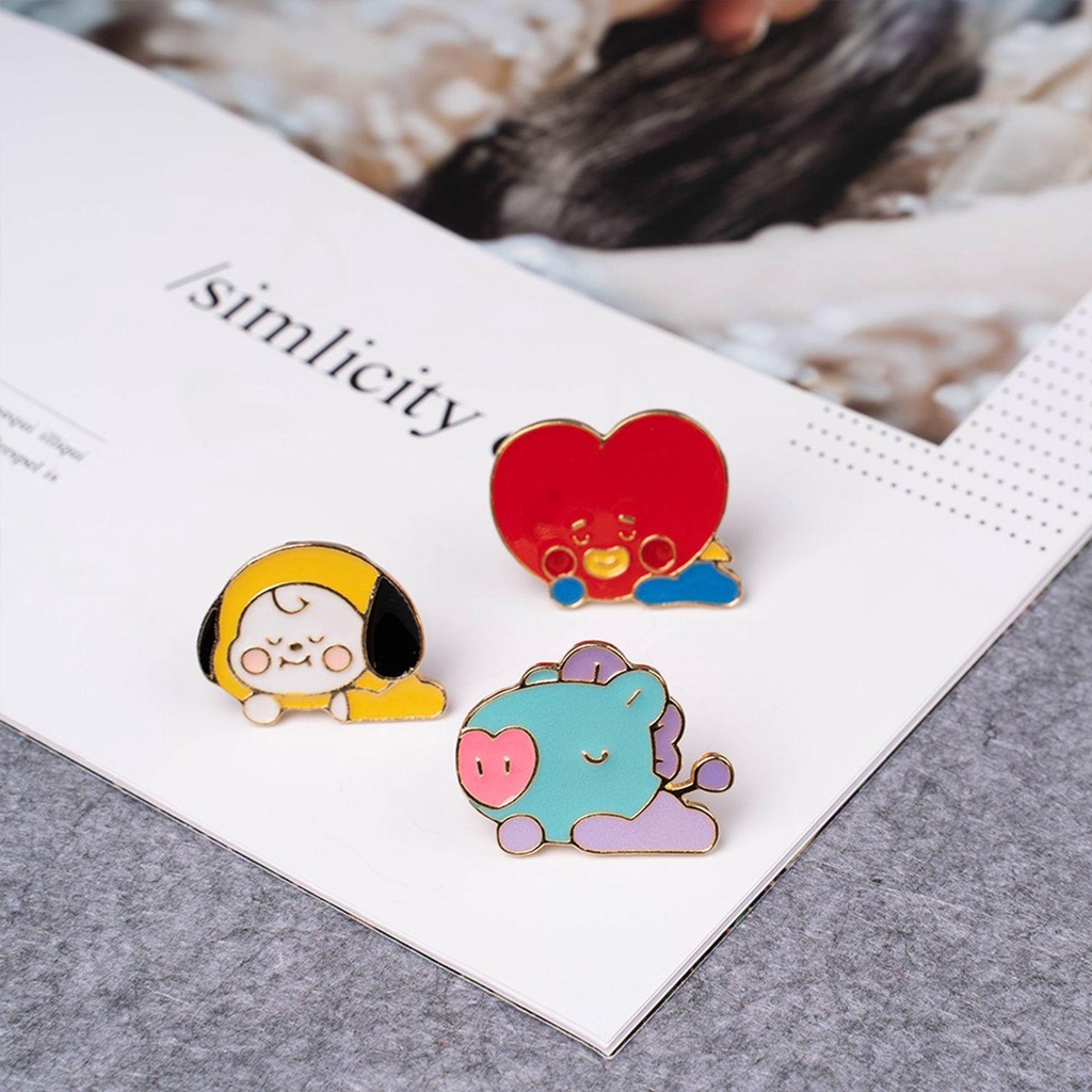 Ghim Cài Áo Hình Tên Các Thành Viên Nhóm Nhạc BTS MIHAN1