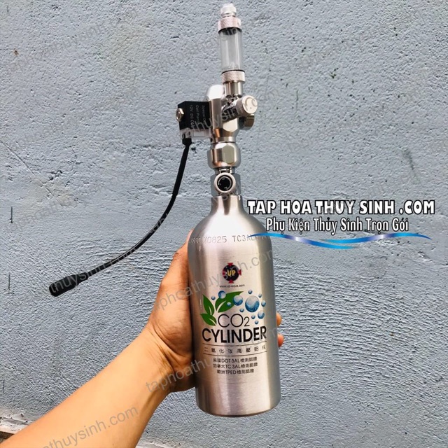 BÌNH  nhôm Upaqua 0.6L lùn cho hồ nano