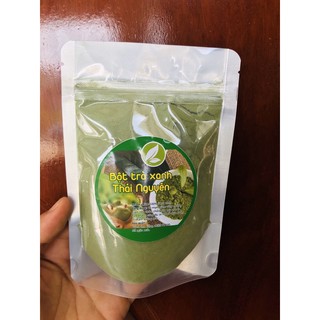 Bột trà xanh 100gr đắp mặt trắng da nguyên chất bột mịn thơm
