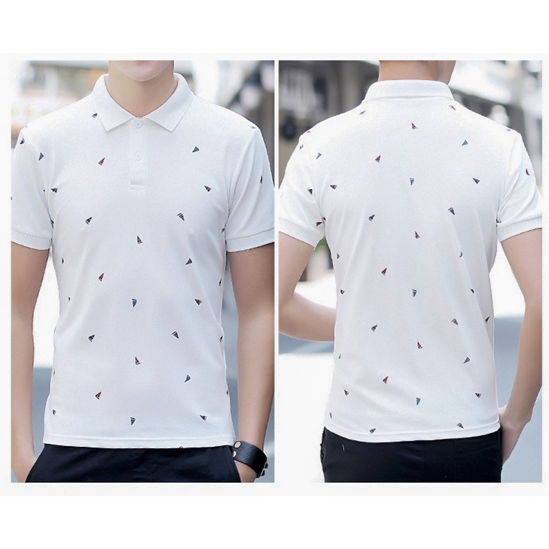 Áo polo Ngắn Tay Dáng Rộng Thời Trang Cho Nam M-4XL M-4XL