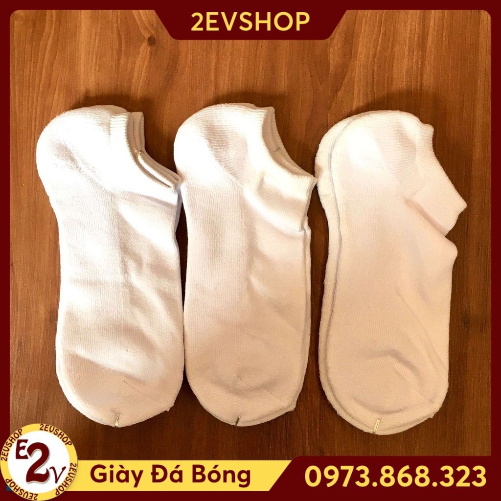 Tất cotton phụ kiện đá bóng nam loại ngắn sợi dệt, combo vớ thời trang thể thao sale rẻ đẹp – 2EV