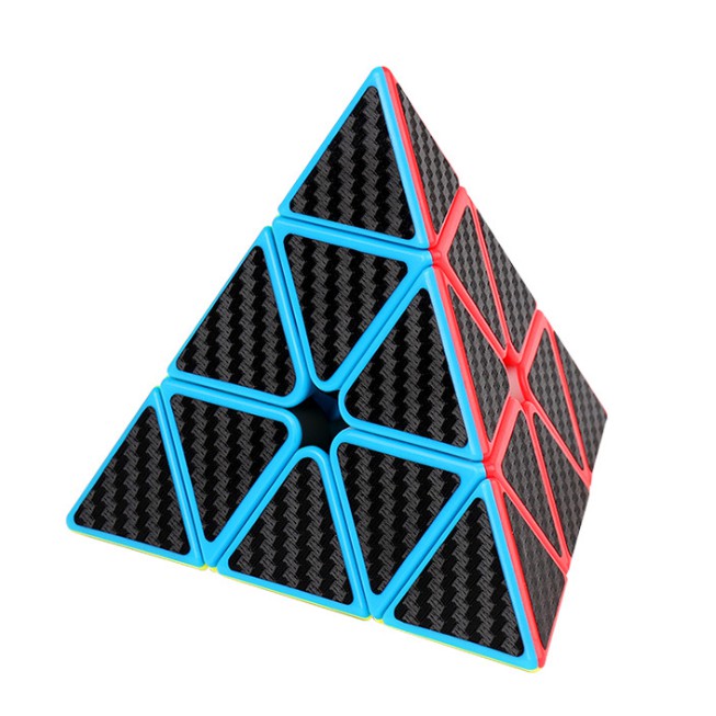 Combo 4 Khối Biến Thể Carbon Tam Giác ( Pyraminx) , 12 Mặt (Megaminx), Skewb, Square - 1 Moyu Meilong