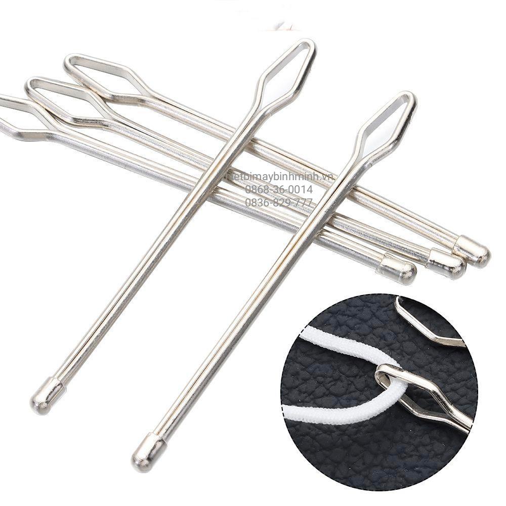 Dụng cụ xỏ luồn chun, xỏ luồn dây rút dài 6.5cm chất liệu bằng thép không gỉ