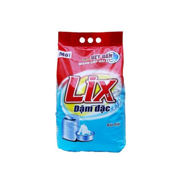 Bột giặt lix đậm đặc 3kg/4,5kg/5kg/6kg đỏ - tặng kèm 4 bóp nhỏ xinh như hình