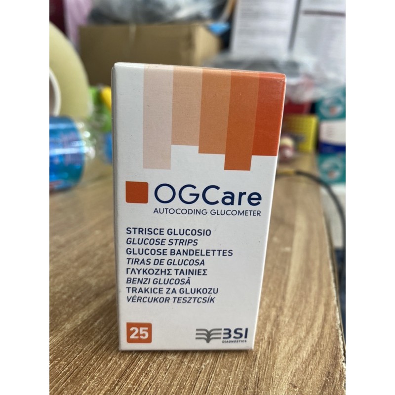  Que thử tiểu đường OG CARE hộp 25 que