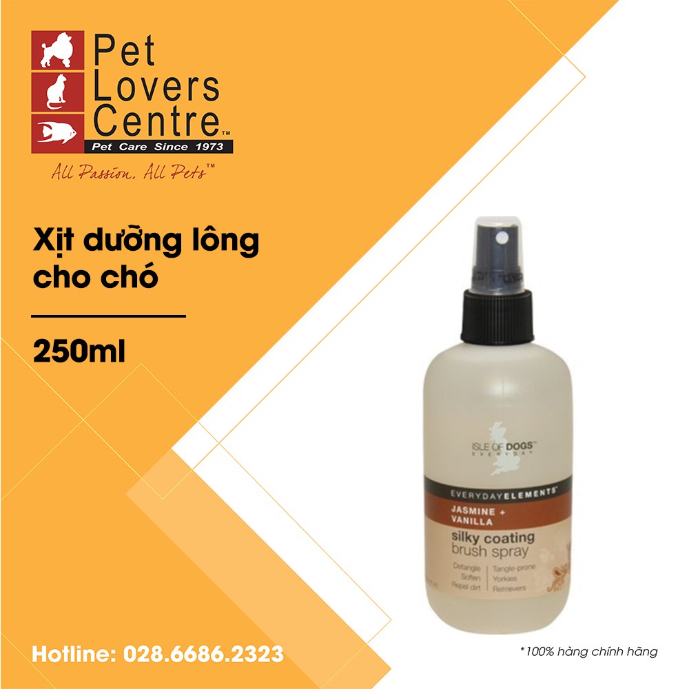 [xuất xứ Mỹ] Xịt dưỡng lông cho chó SLE OF DOGS  EVERYDAY - SILKY COATING SPRAY (JASMINE+VANILLA) 250ml