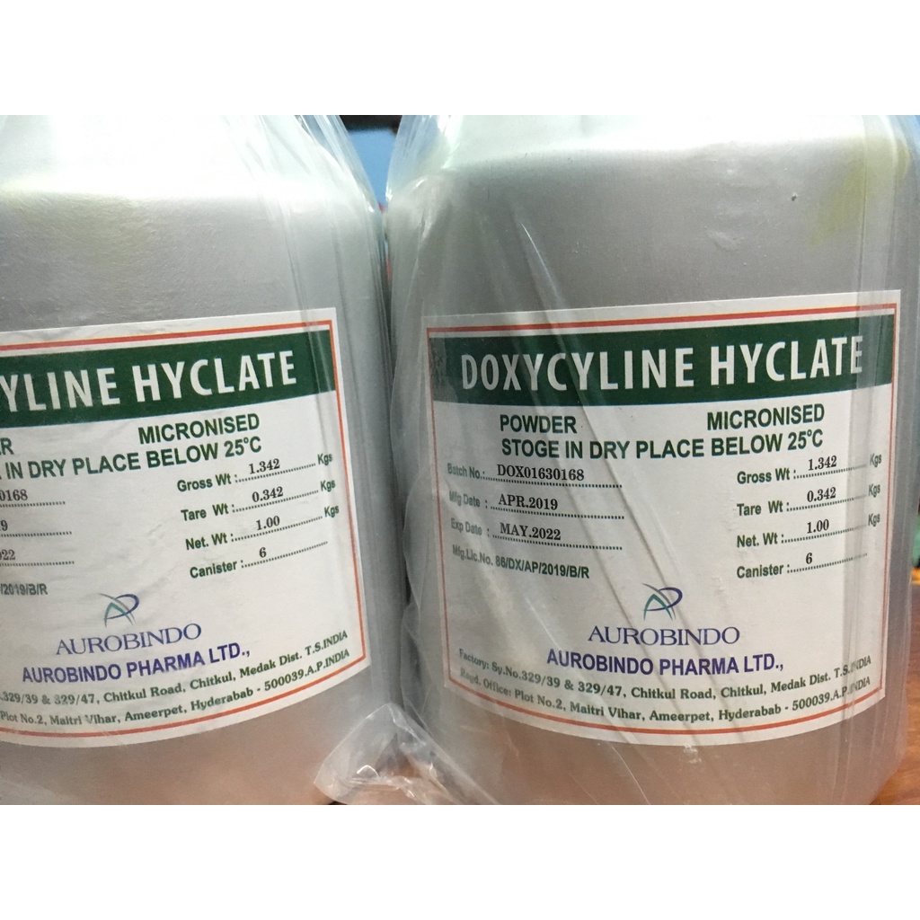 Kháng sinh Doxycycline chuyên tri về bệnh đường ruột trên tôm cá