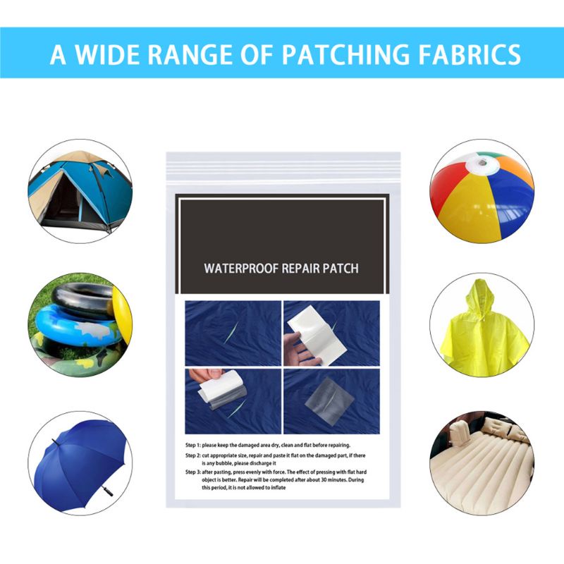 Set 20 miếng dán sửa chữa áo mưa chống thấm nước chống sương mù đa năng