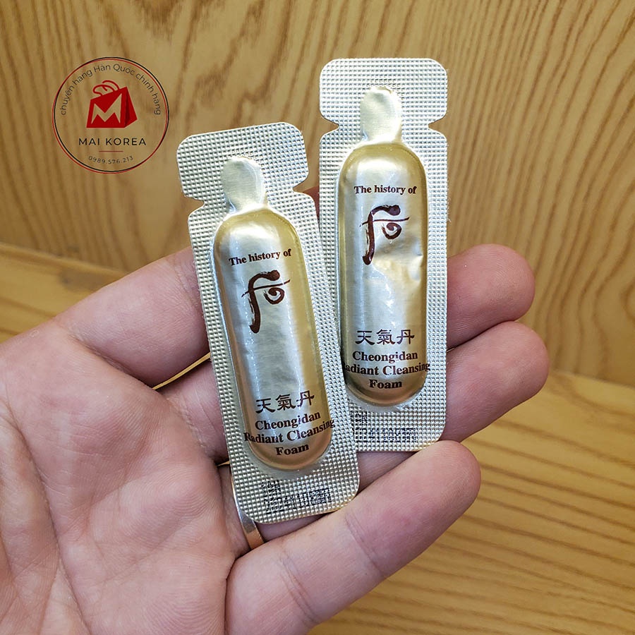 Sữa rửa mặt tái sinh chống lão hóa Whoo Radiant Cleansing Foam