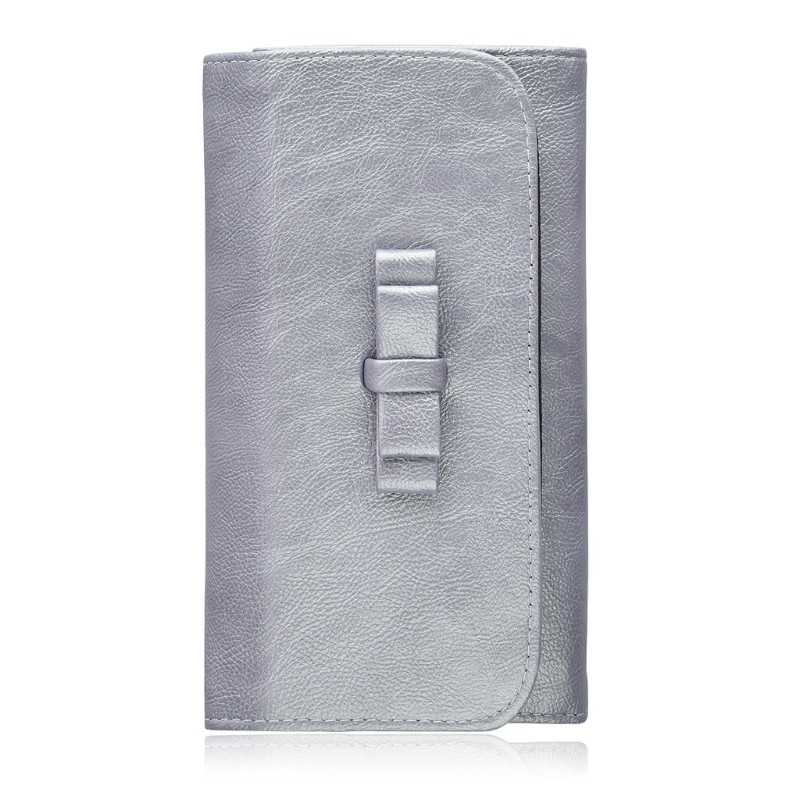 (Hàng Mới Về) Túi Da Pu Đựng Cọ Trang Điểm Chuyên Nghiệp Có Khóa Kéo Tiện Dụng