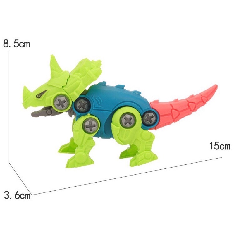 SÉT 4 KHỦNG LONG LẮP RÁP. ĐO CHƠI THÔNG MINH BÉ THOẢ SỨC SÁNG TẠO