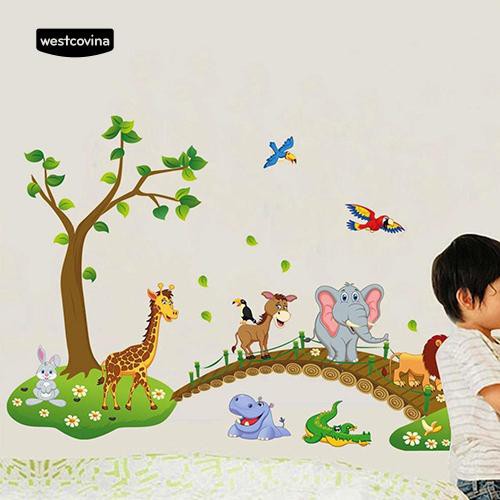 Miếng dán tường hình động vật trong rừng