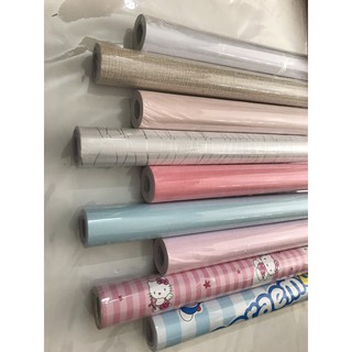 Giấy Dán Tường hay Decal dán tường cuộn ( 10M x 45cm) có keo sẵn dễ dán trang trí đẹp tự thi công có nhiều mẫu