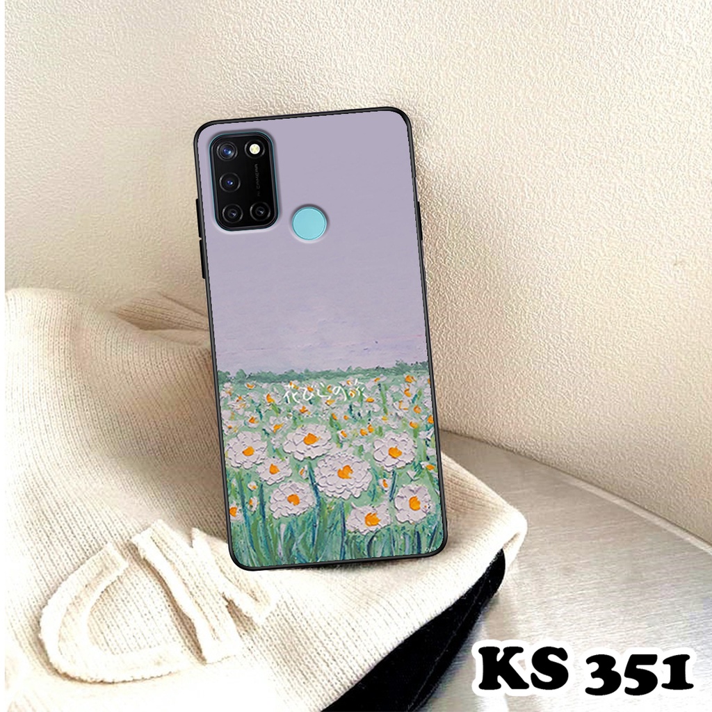 Ốp lưng Oppo Realme C17 - Realme 7i - Realme C20 - Ốp Oppo in hình Cánh đồng hoa - Chất liệu TPU siêu bền