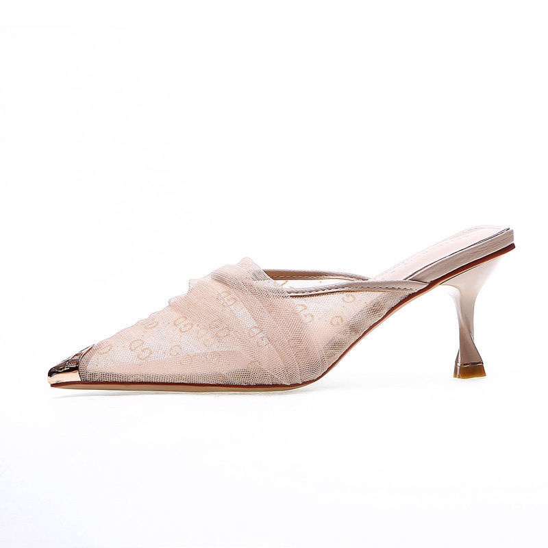 Dép Mũi Nhọn Thiết Kế Mới Thời Trang Theo Phong Cách Phương Tây