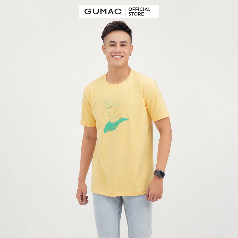 Áo thun nam in chàng trai GUMAC nhiều màu ATNB850 | BigBuy360 - bigbuy360.vn