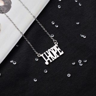 Dây chuyền mặt khắc chữ BTS