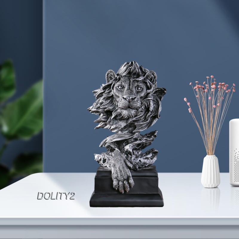 Tượng sư tử phong thủy dùng trang trí tủ sách