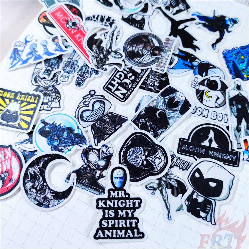 ★★★ Moon Knight Q-1 Mini Diary Manual Stickers ★★★ 60Pcs/Set DIY Fashion Scrapbooks Album Decor Decals Stickers