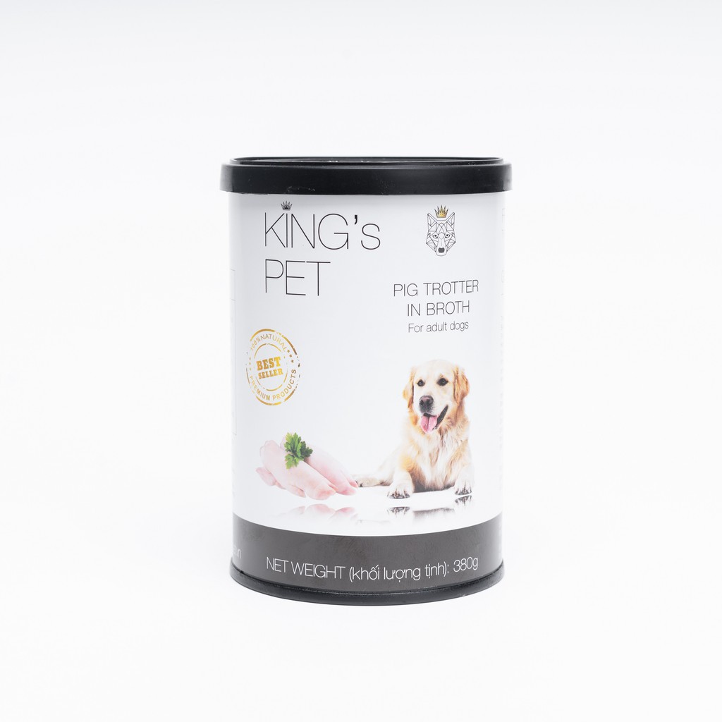 Pate Cá và Gà Hỗn Hợp Cho Chó Mèo King’s Pet lon 380g | Thức ăn chó mèo King Pet 380g