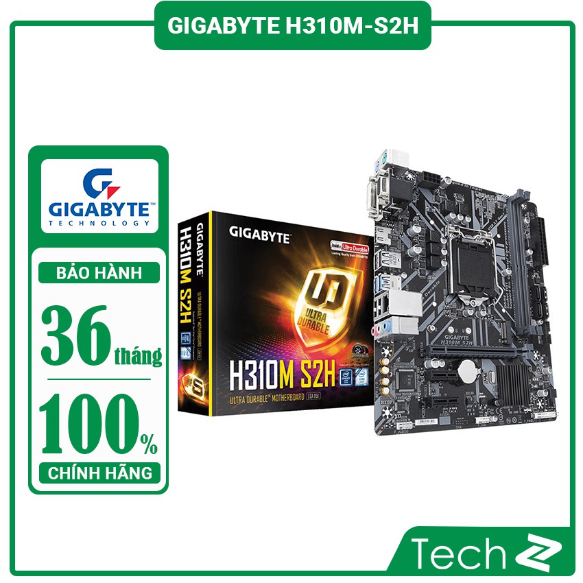 Mainboard GIGABYTE H310M S2H (Intel H310, Socket 1151, m-ATX, 2 khe RAM DDR4)