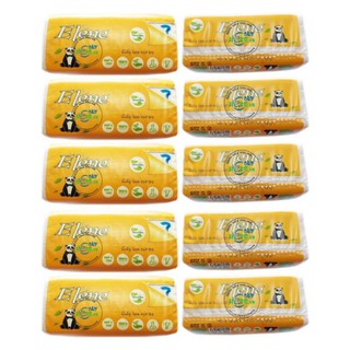 Lốc 10 gói Khăn Giấy Tre bỏ túi - Elène Tre 300 tờ (100 Tờ/Bịch x 3 lớp)
