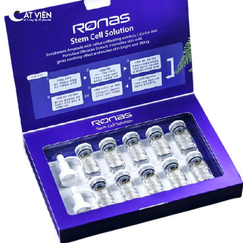 Tế Bào Gốc Ronas Stem Cell Solution Hộp 10 Chai Chính Hãng