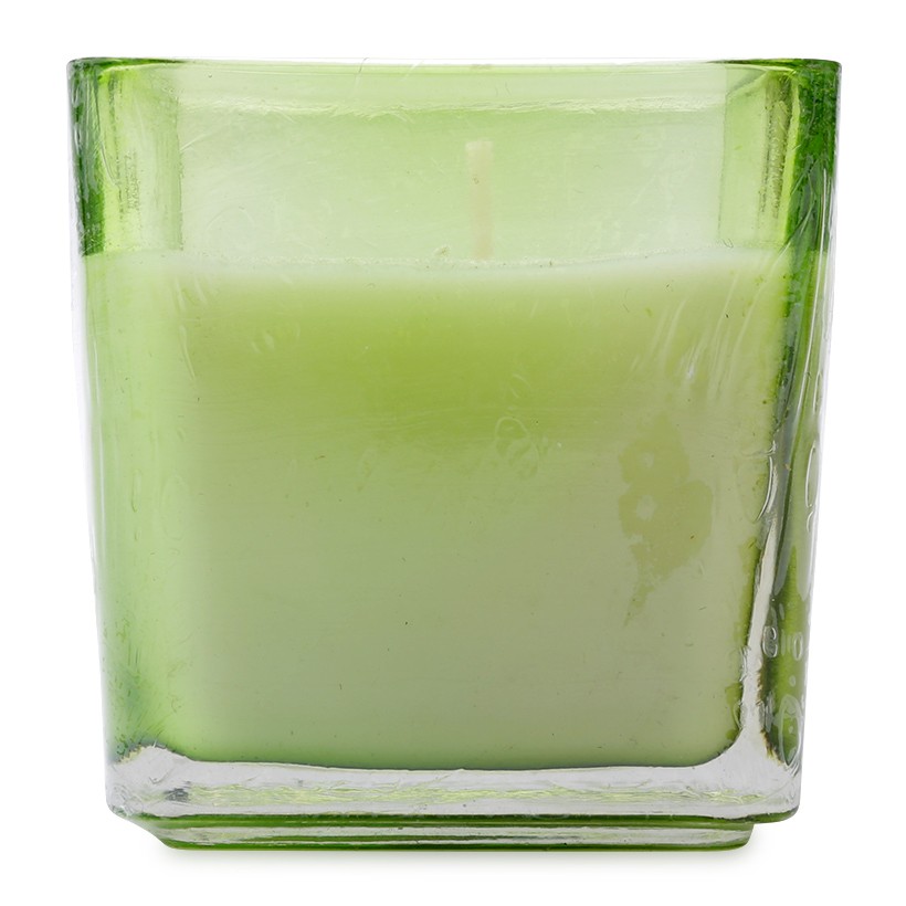 Ly nến thủy tinh Miss Candle FtraMart D8H8 (Xanh lá cây)