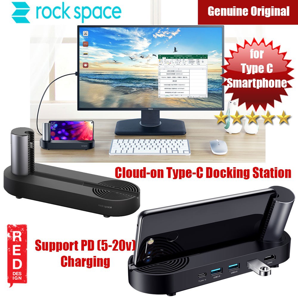 Đốc sạc HDMI ROCKSPACE Cloud-on Type C Docking Station cho samsung/Huawei/Mackbook - Huco Việt Nam