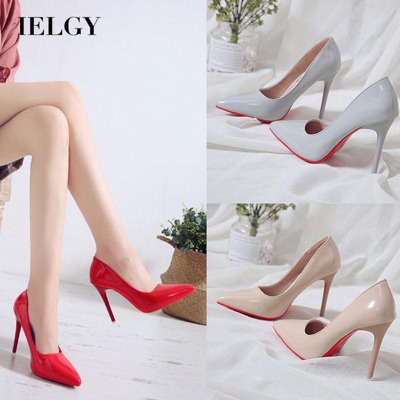 IELGY Giày Mũi Nhọn Phong Cách Âu Mỹ Cho Nữ