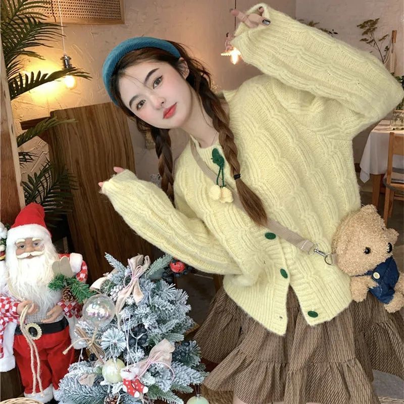 Áo Khoác Cardigan Dệt Kim Thời Trang Cho Nữ  tao bao