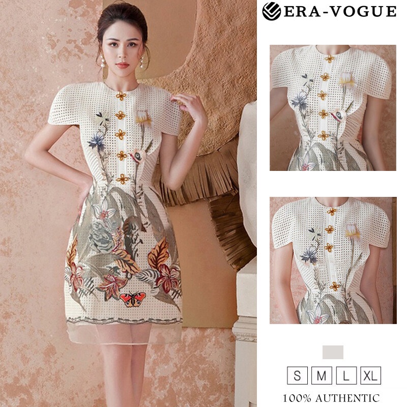 Eravogue🌷 đầm body đi tiệc cưới Đầm Trắng Gợi Cảm Thời Trang Hàn Quốc Y1012