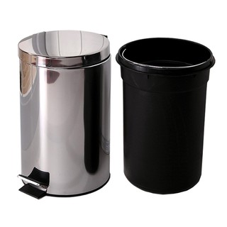 Thùng rác inox chân đạp size 12l