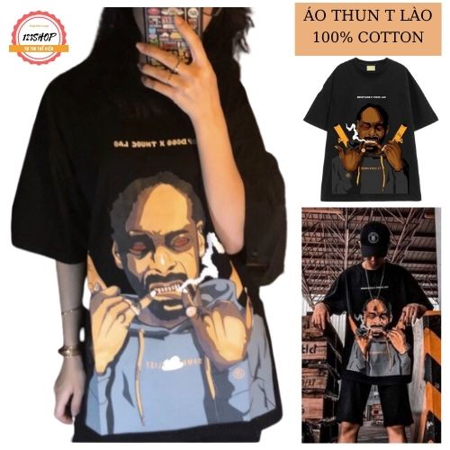 Áo thun tay lỡ nam nữ HÌNH T Lào , Phông cổ tròn suông dáng rộng màu đơn giản - Chất cotton sang xịn mịn ulzzang 123SHOP | BigBuy360 - bigbuy360.vn