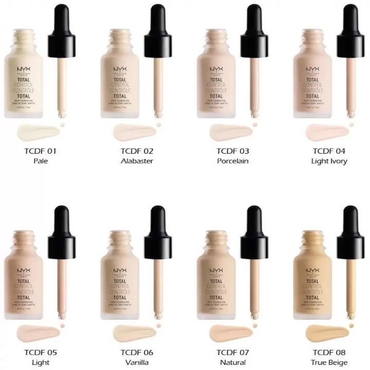 NYX - Kem nền kiểm soát dầu Total Control Drop Foundation 13ml