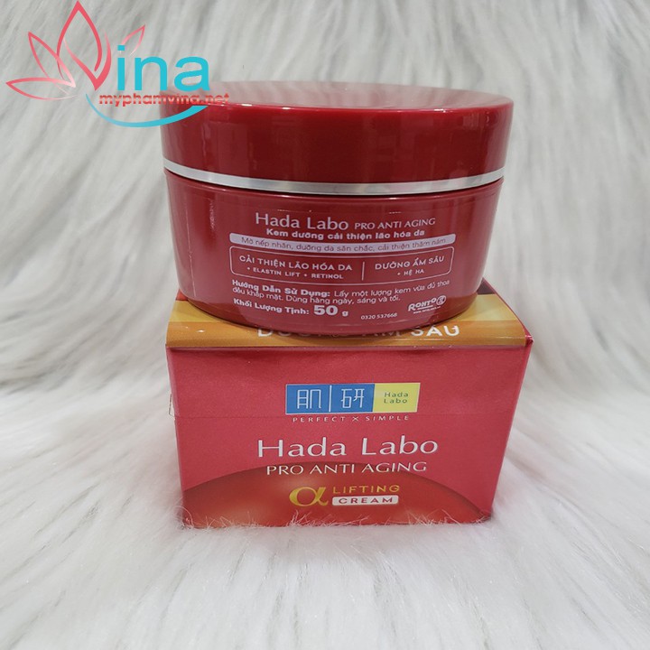 Kem dưỡng cải thiện lão hóa Hada Labo Pro Anti Aging Collagen Plus Cream 50g